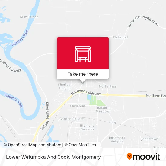 Lower Wetumpka And Cook map