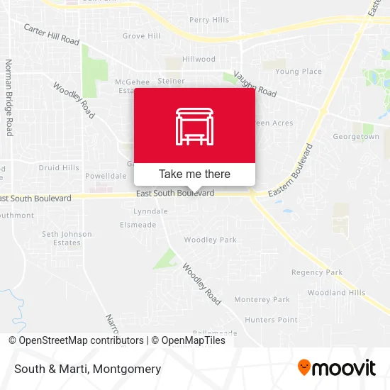 South & Marti map