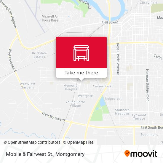 Mobile & Fairwest St. map