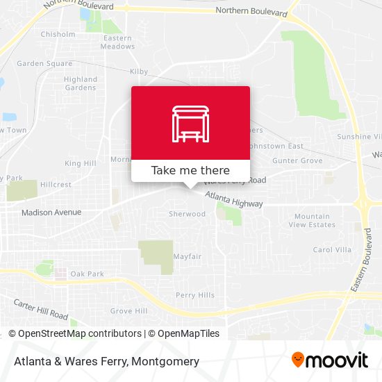 Atlanta & Wares Ferry map