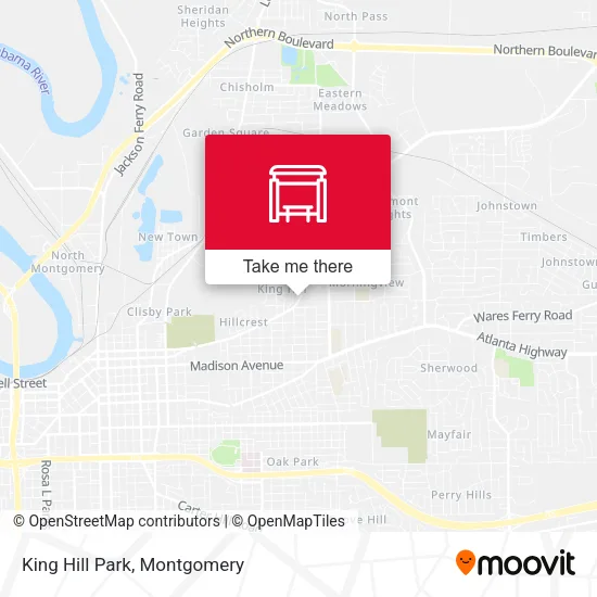 King Hill Park map