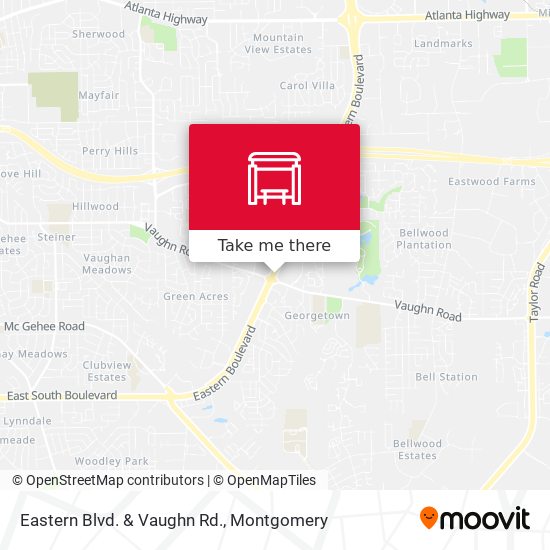 Eastern Blvd. & Vaughn Rd. map