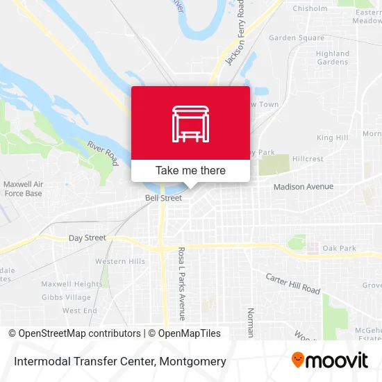 Intermodal Transfer Center map