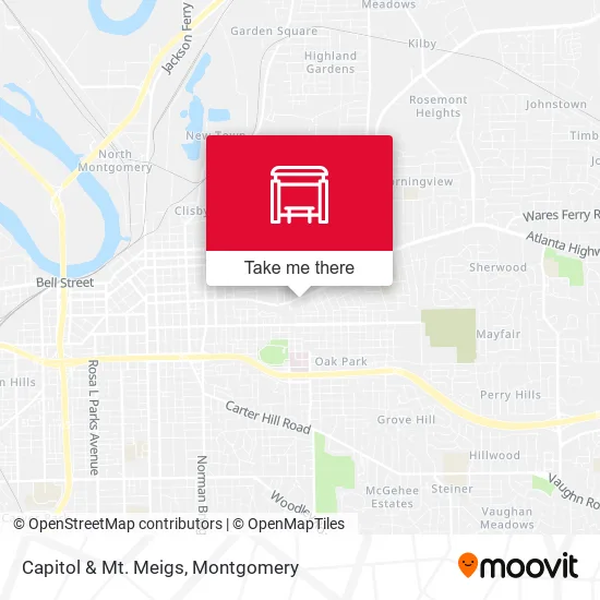 Capitol & Mt. Meigs map
