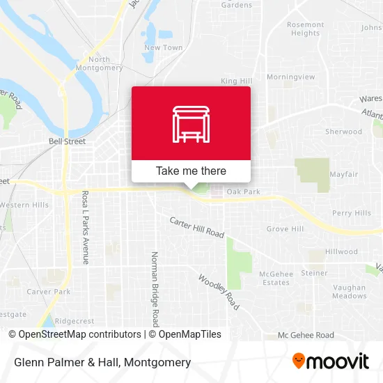 Glenn Palmer & Hall map