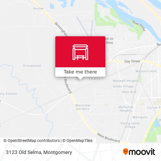 Mapa de 3123 Old Selma