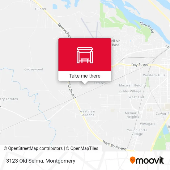 3123 Old Selma map