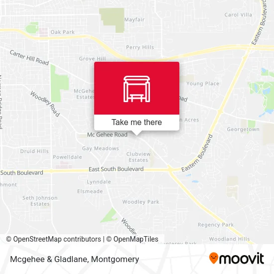 Mcgehee & Gladlane map
