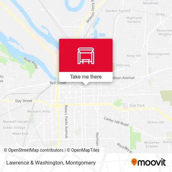 Lawrence & Washington map