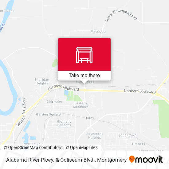Mapa de Alabama River Pkwy. & Coliseum Blvd.