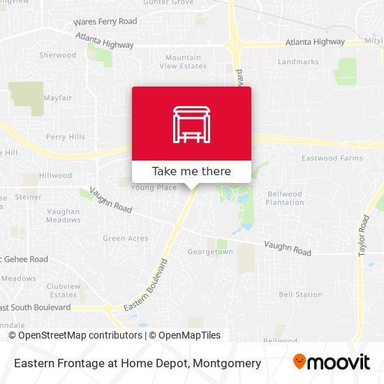 Eastern Frontage at Home Depot map