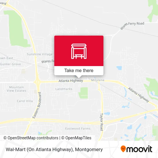 Mapa de Wal-Mart (On Atlanta Highway)