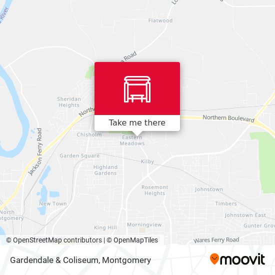 Gardendale & Coliseum map