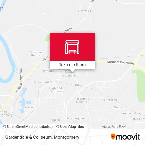Gardendale & Coliseum map