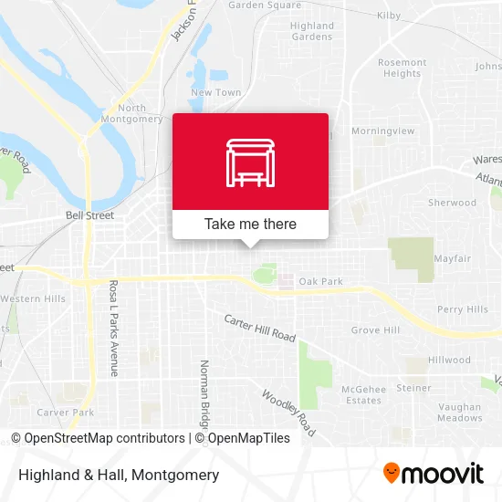 Highland & Hall map