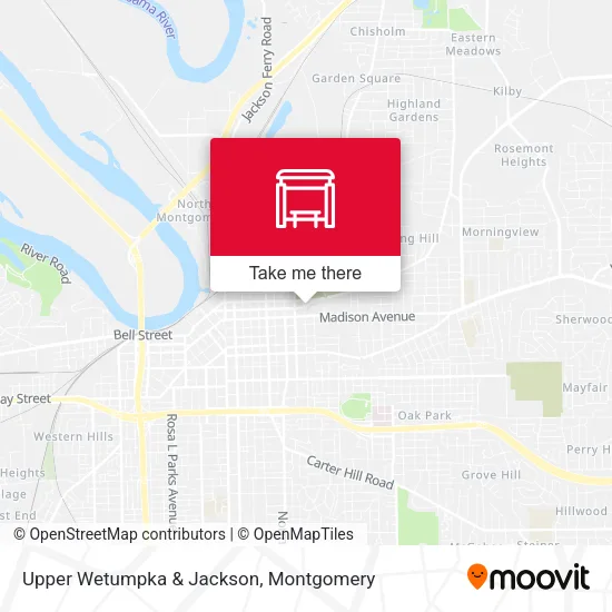 Upper Wetumpka & Jackson map