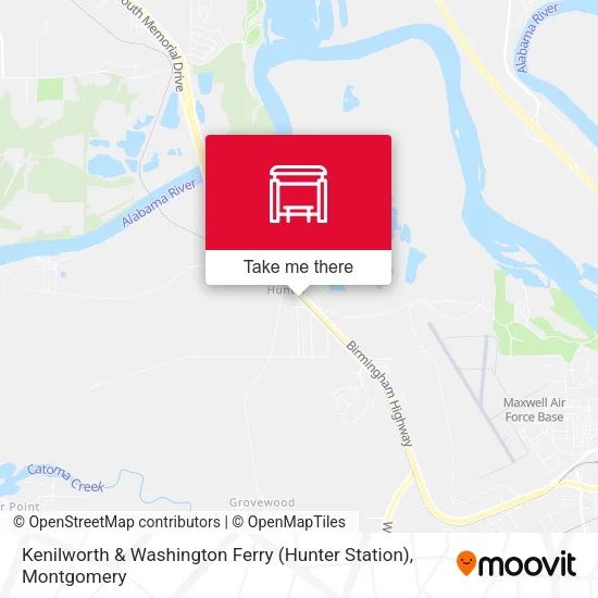 Kenilworth & Washington Ferry (Hunter Station) map