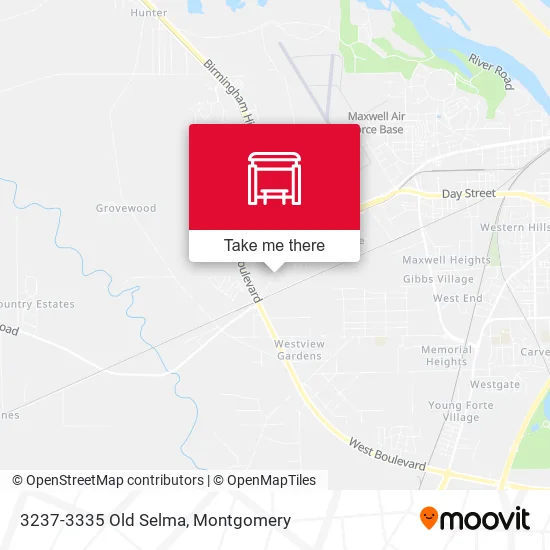 Mapa de 3237-3335 Old Selma