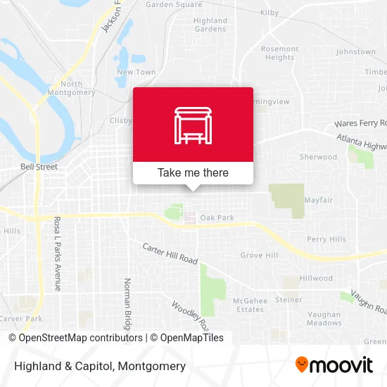 Highland & Capitol map