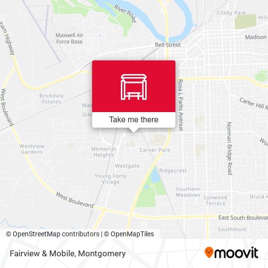 Fairview & Mobile map