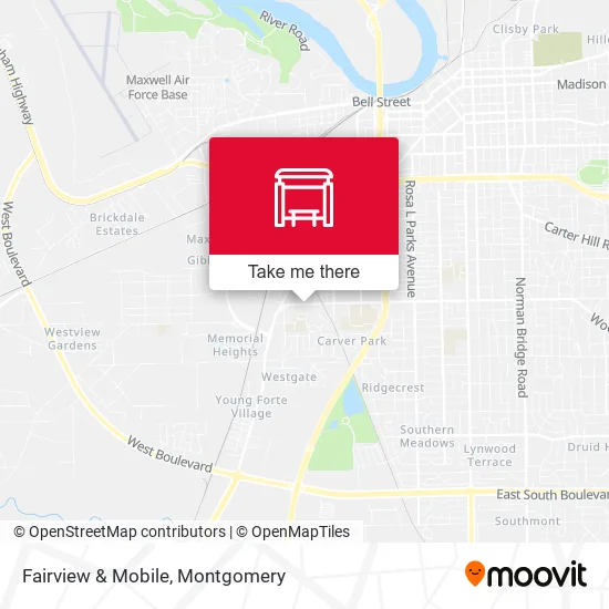 Fairview & Mobile map