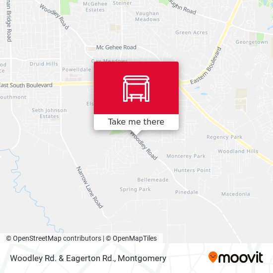 Woodley Rd. & Eagerton Rd. map