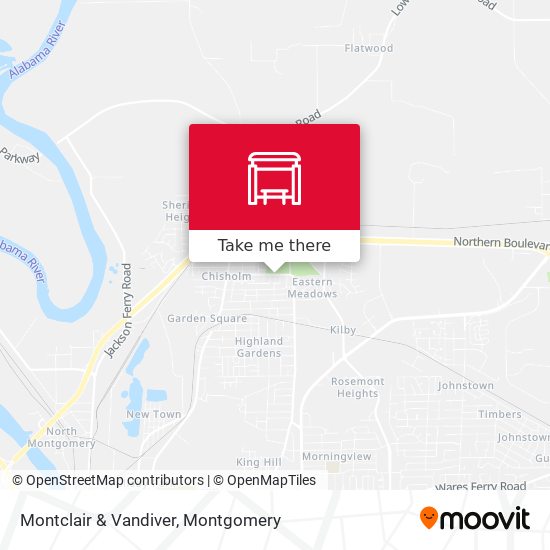 Montclair & Vandiver map