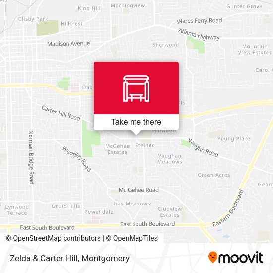 Mapa de Zelda & Carter Hill