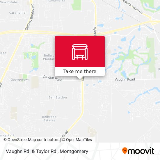 Vaughn Rd. & Taylor Rd. map