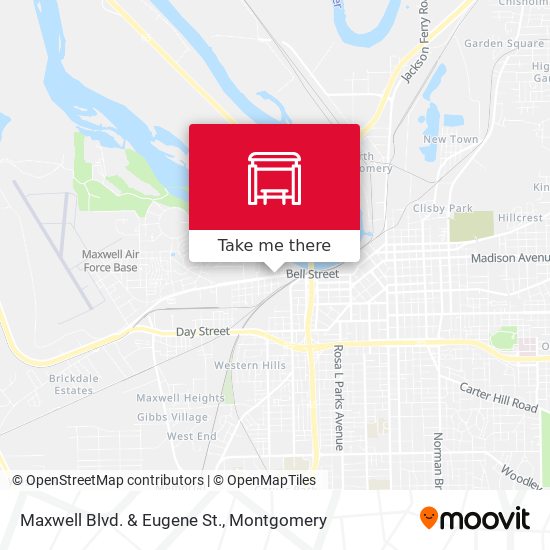 Maxwell Blvd. & Eugene St. map