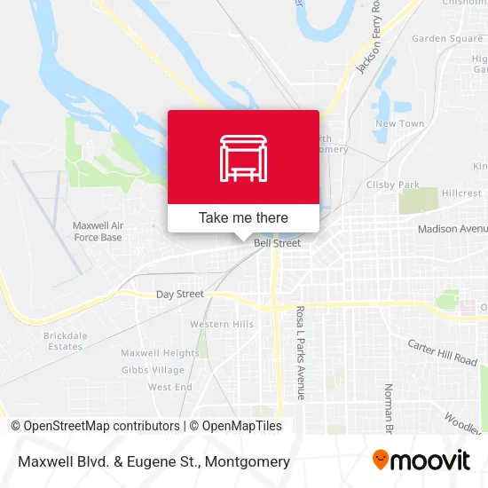 Mapa de Maxwell Blvd. & Eugene St.