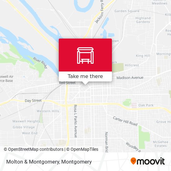 Molton & Montgomery map