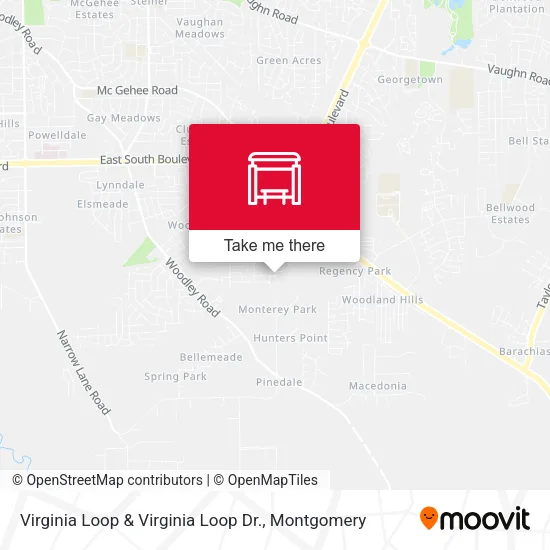 Mapa de Virginia Loop & Virginia Loop Dr.