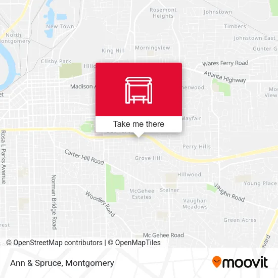 Ann & Spruce map