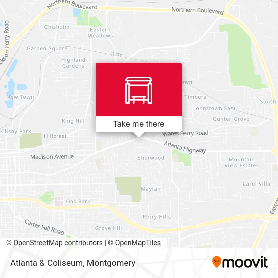 Mapa de Atlanta & Coliseum