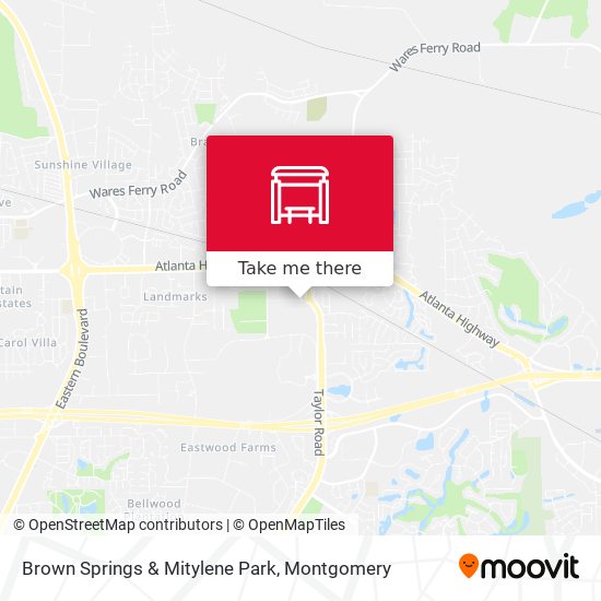 Brown Springs & Mitylene Park map