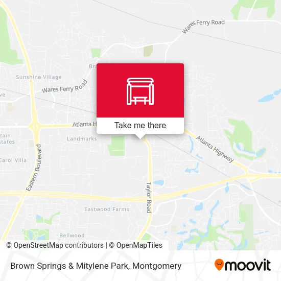 Brown Springs & Mitylene Park map