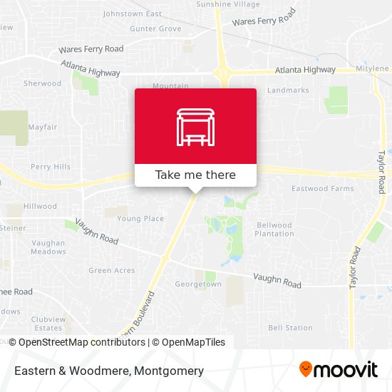 Eastern & Woodmere map