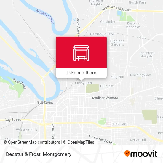 Decatur & Frost map