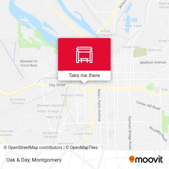 Oak & Day map