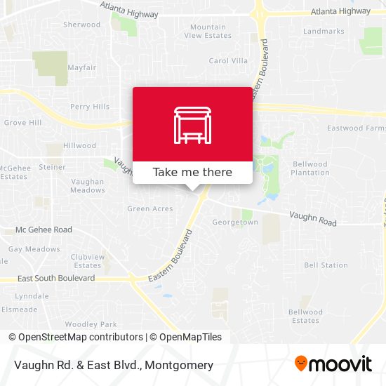 Vaughn Rd. & East Blvd. map