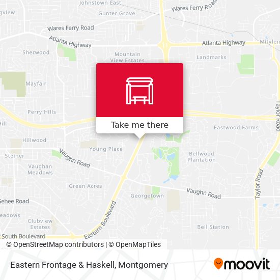 Eastern Frontage & Haskell map