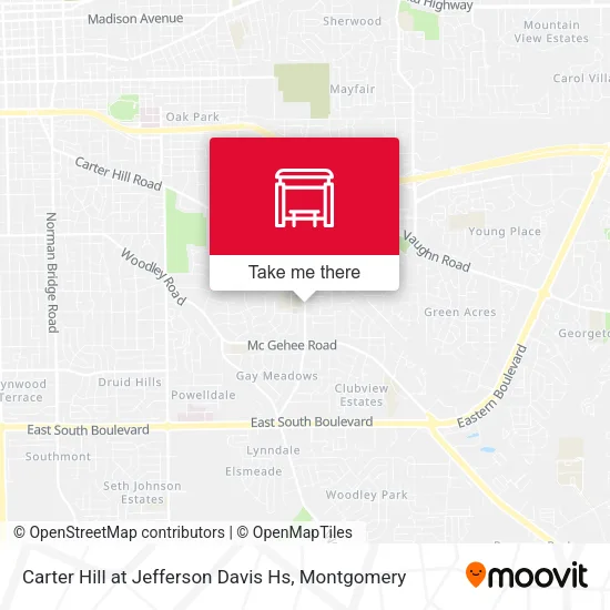 Mapa de Carter Hill at Jefferson Davis Hs