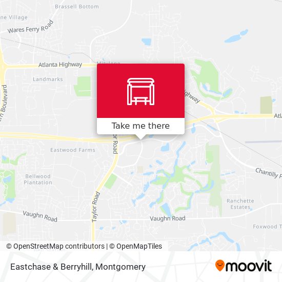 Eastchase & Berryhill map