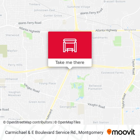 Mapa de Carmichael & E Boulevard Service Rd.