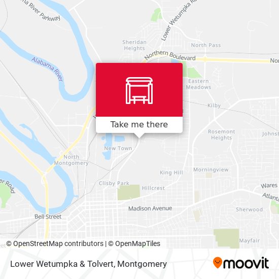 Mapa de Lower Wetumpka & Tolvert