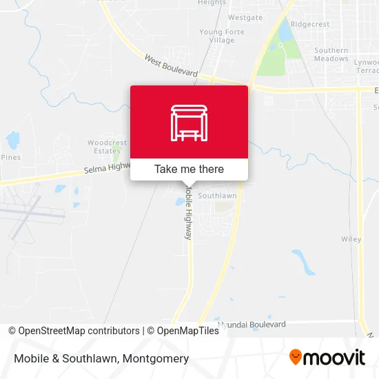 Mobile & Southlawn map