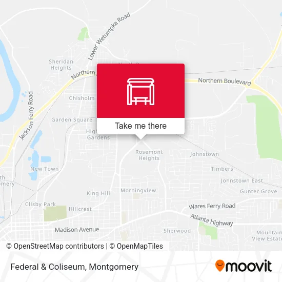 Federal & Coliseum map