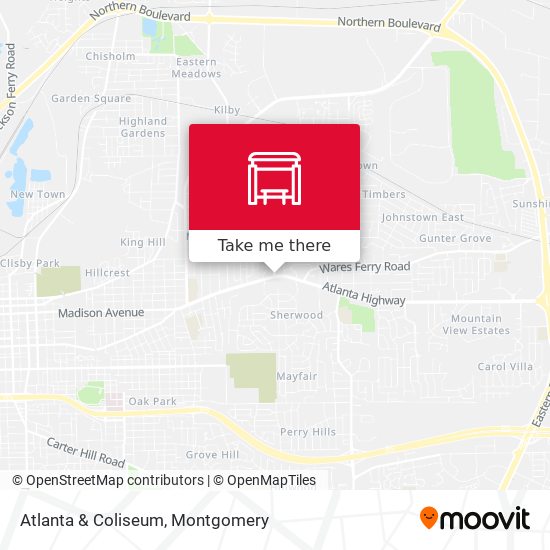 Atlanta & Coliseum map