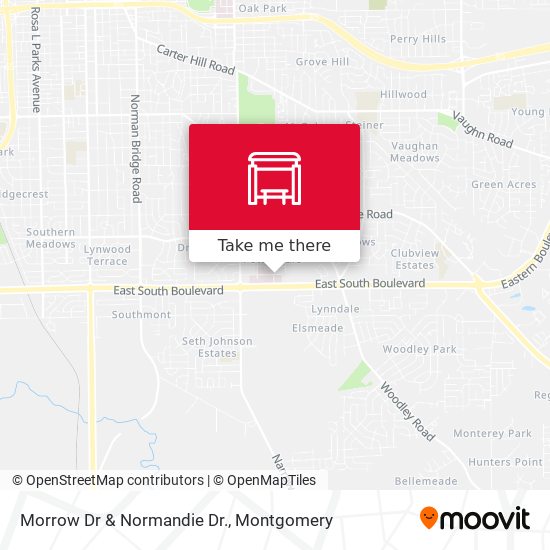 Morrow Dr & Normandie Dr. map